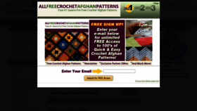 What Allfreecrochetafghanpatterns.com website looked like in 2022 (2 years ago)