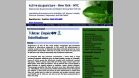 What Activeacupuncture.com website looked like in 2022 (2 years ago)