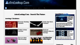 What Astrolookup.com website looked like in 2022 (2 years ago)