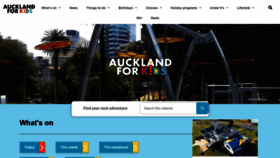 What Aucklandforkids.co.nz website looked like in 2022 (2 years ago)