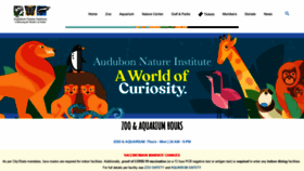 What Audubonnatureinstitute.org website looked like in 2022 (2 years ago)
