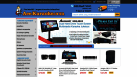 What Acekaraoke.com website looked like in 2022 (2 years ago)