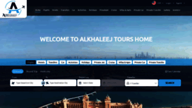 What Alkhaleejtours.com website looked like in 2022 (2 years ago)