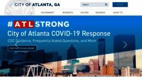 What Atlantaga.gov website looked like in 2022 (4 years ago)