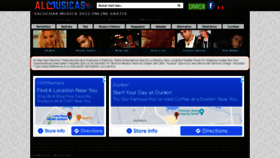 What Allmusicas.com website looked like in 2022 (2 years ago)