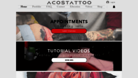 What Acostattoo.com website looked like in 2022 (2 years ago)