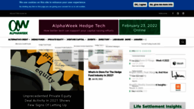 What Alpha-week.com website looked like in 2022 (2 years ago)