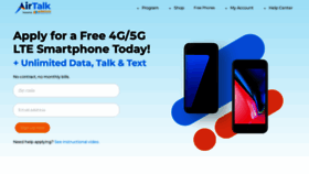 What Airtalkwireless.com website looked like in 2022 (2 years ago)