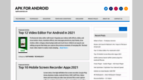 What Apkforandroid.com website looked like in 2022 (2 years ago)