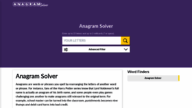What Anagram-solver.io website looked like in 2022 (2 years ago)