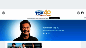 What Americantop40.com website looked like in 2022 (2 years ago)
