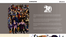What Ace-attorney.com website looked like in 2022 (2 years ago)