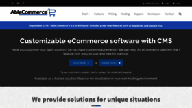 What Ablecommerce.com website looked like in 2022 (3 years ago)