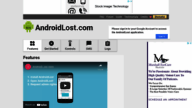 What Androidlost.com website looked like in 2022 (3 years ago)
