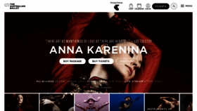 What Australianballet.com.au website looked like in 2022 (2 years ago)