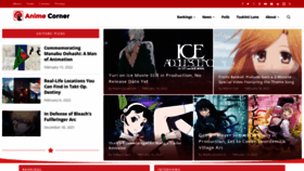 What Animecorner.me website looked like in 2022 (2 years ago)