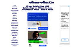 What Advance-africa.com website looked like in 2022 (2 years ago)