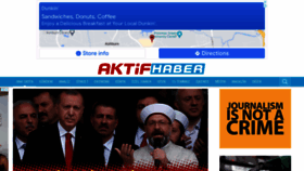 What Aktifhaber.com website looked like in 2022 (2 years ago)