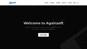 What Againsoft.com website looked like in 2022 (2 years ago)