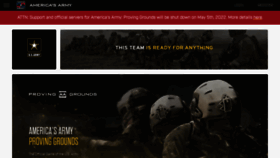 What Americasarmy.com website looked like in 2022 (2 years ago)
