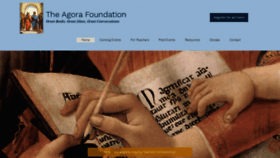 What Agorafoundation.org website looked like in 2022 (2 years ago)
