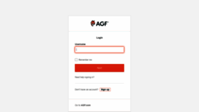 What Auth.agf.com website looked like in 2022 (2 years ago)