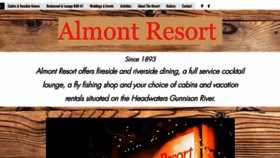What Almontresort.com website looked like in 2022 (2 years ago)