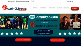What Austinclubhouse.org website looked like in 2022 (2 years ago)