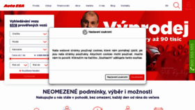 What Autoesa.cz website looked like in 2022 (3 years ago)