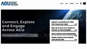 What Agu.org website looked like in 2022 (2 years ago)