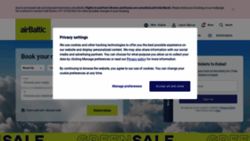 What Airbaltic.com website looked like in 2022 (2 years ago)