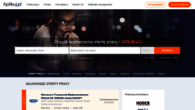 What Aplikuj.pl website looked like in 2022 (3 years ago)