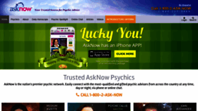 What Asknow.com website looked like in 2022 (3 years ago)