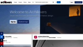 What Archilovers.com website looked like in 2022 (2 years ago)
