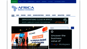 What Africabusinesscommunities.com website looked like in 2022 (3 years ago)