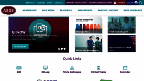 What Asge.org website looked like in 2022 (3 years ago)