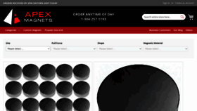 What Apexmagnets.com website looked like in 2022 (2 years ago)