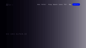 What Altar.io website looked like in 2022 (2 years ago)