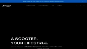 What Apolloscooters.co website looked like in 2022 (2 years ago)