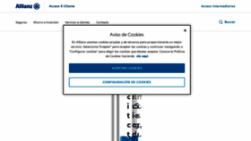 What Allianz.co website looked like in 2022 (2 years ago)
