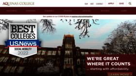 What Aquinas.edu website looked like in 2022 (2 years ago)