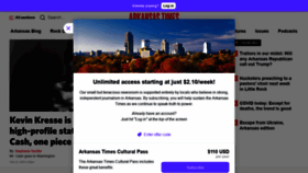 What Arktimes.com website looked like in 2022 (2 years ago)