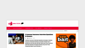 What Ajiraforum.com website looked like in 2022 (2 years ago)