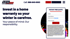 What Americanresidentialwarranty.com website looked like in 2022 (2 years ago)