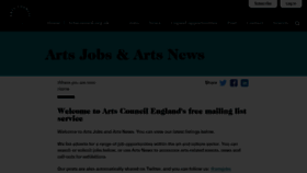 What Artsjobs.org.uk website looked like in 2022 (2 years ago)