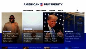 What Americanprosperity.com website looked like in 2022 (2 years ago)