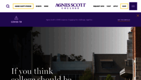 What Agnesscott.edu website looked like in 2022 (2 years ago)