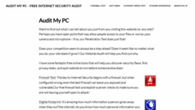 What Auditmypc.com website looked like in 2022 (2 years ago)