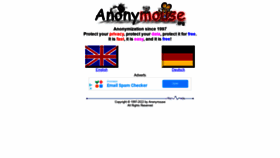 What Anonymouse.org website looked like in 2022 (2 years ago)