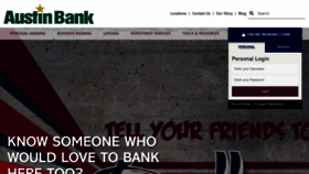 What Austinbank.com website looked like in 2022 (2 years ago)